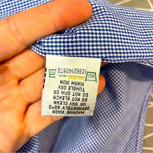 BUGATCHI Men’s Dress Casual Shirt Logo Embroidery Goosehead print 16 34/35 - Picture 6 of 13